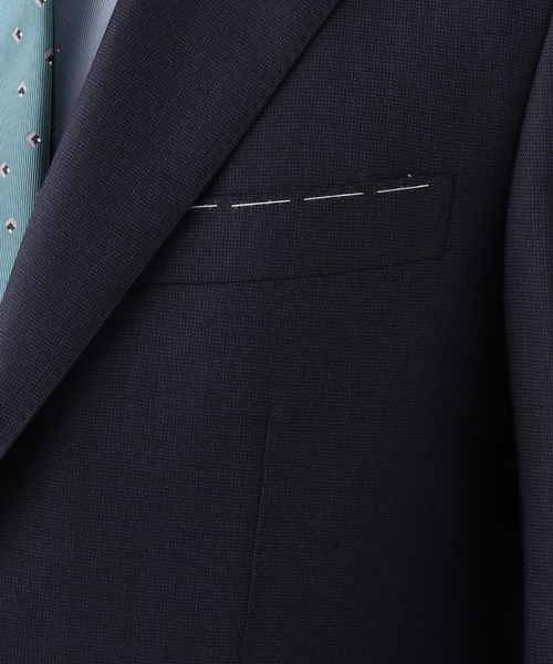 セレモニースーツ セットアップ D.OLIVER 3ボタン ピンヘッド (DORMEUIL) メンズ レディースの画像