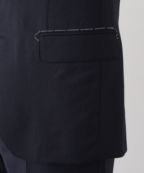 セレモニースーツ セットアップ D.OLIVER 3ボタン ピンヘッド (DORMEUIL) メンズ レディースの画像