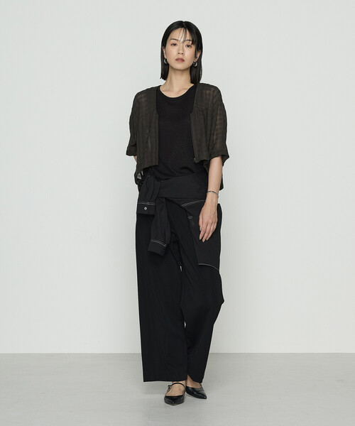 Gabardine K.T（ギャバジンK.T） ブルゾン アウター チェック柄カラミ