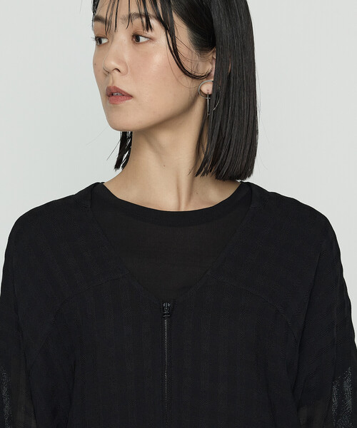 Gabardine K.T（ギャバジンK.T） ブルゾン アウター チェック柄カラミ