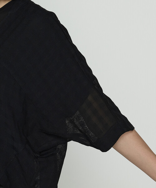 Gabardine K.T（ギャバジンK.T） ブルゾン アウター チェック柄カラミ