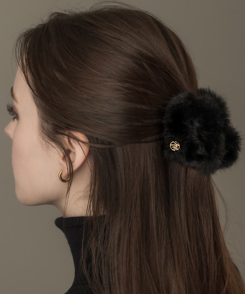 muku ヘアクリップ HAIRCLIP/HEART×FAKE FUR : ZOZOTOWN Yahoo!店
