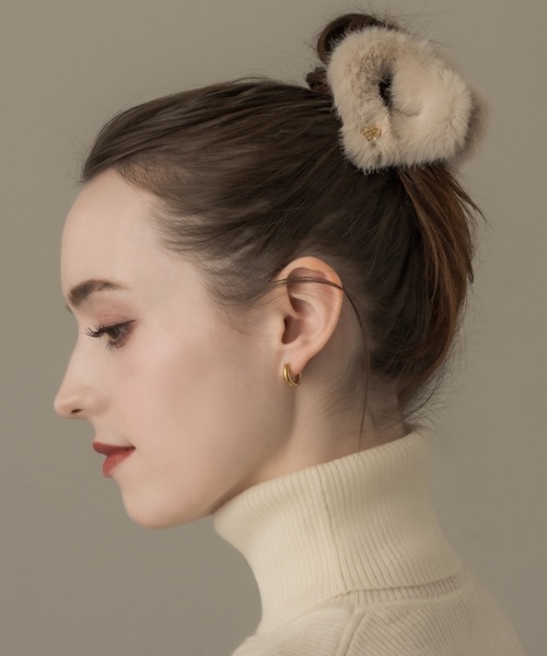 muku ヘアクリップ HAIRCLIP/HEART×FAKE FUR : ZOZOTOWN Yahoo!店