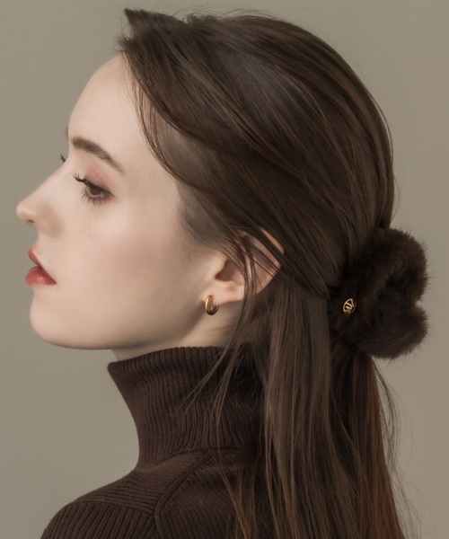 muku ヘアクリップ HAIRCLIP/HEART×FAKE FUR : ZOZOTOWN Yahoo!店