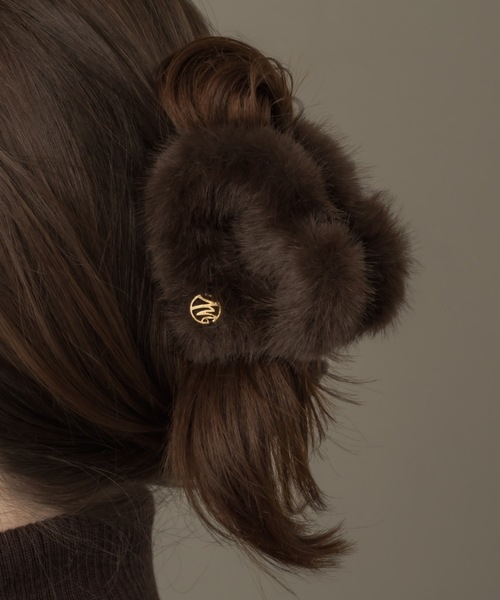 muku ヘアクリップ HAIRCLIP/HEART×FAKE FUR : ZOZOTOWN Yahoo!店