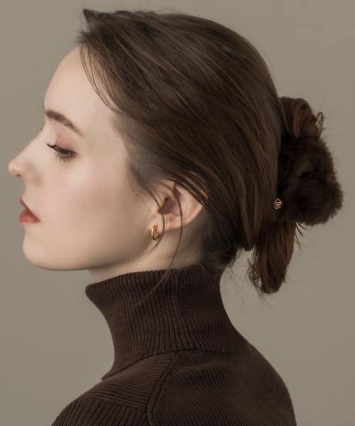 muku ヘアクリップ HAIRCLIP/HEART×FAKE FUR : ZOZOTOWN Yahoo!店