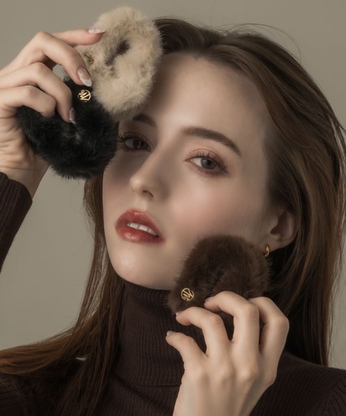 muku ヘアクリップ HAIRCLIP/HEART×FAKE FUR : ZOZOTOWN Yahoo!店