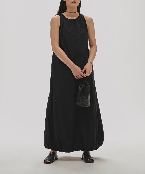 【新品未使用】TODAYFULカラーロングベストワンピース38チャコール TODAYFUL 「TODAYFUL」 ノースリーブワンピース 38 ブラック