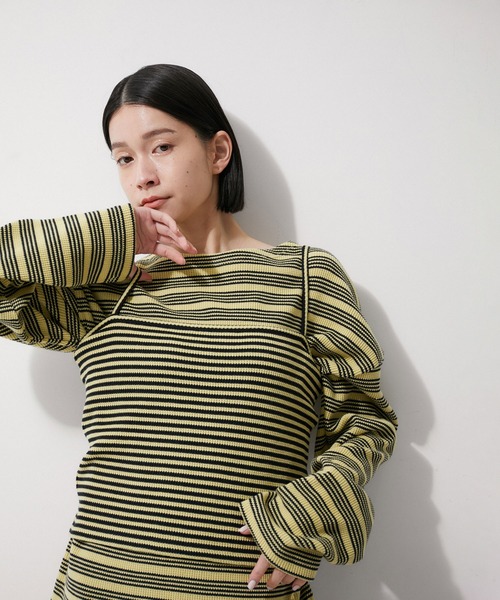 「MILLER」 長袖ニット FREE オフホワイト レディース_画像8