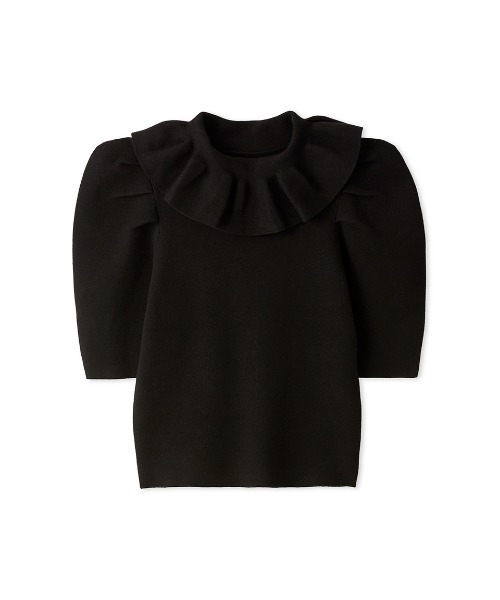 SNIDEL（スナイデル） 半袖ニット FREE ブラック レディース