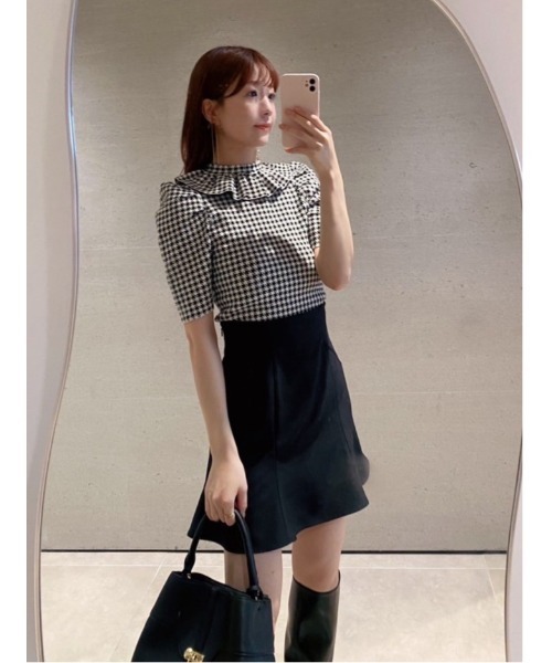 SNIDEL（スナイデル） 半袖ニット FREE ブラック レディース