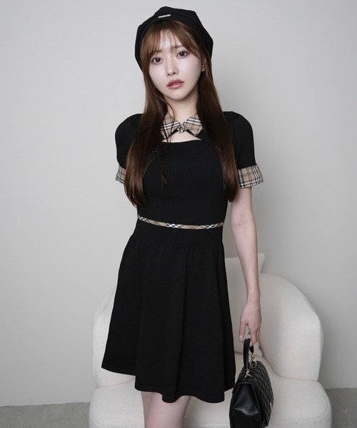 LIP SERVICE（リップサービス） 半袖ワンピース FREE ブラック