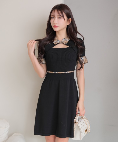 LIP SERVICE（リップサービス） 半袖ワンピース FREE ブラック