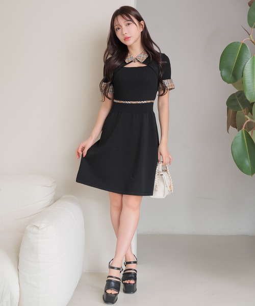 LIP SERVICE（リップサービス） 半袖ワンピース FREE ブラック