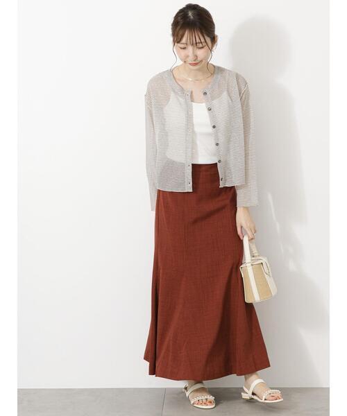 「Te chichi TERRASSE」 スカート F オフホワイト レディース_画像7