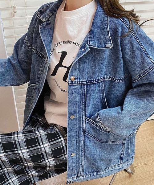 「DIAVEL」 デニムジャケット M ブラック レディース_画像5