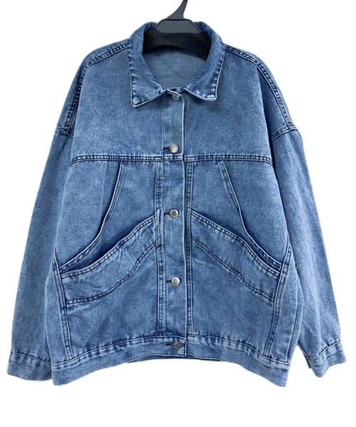 「DIAVEL」 デニムジャケット M ブラック レディース_画像6