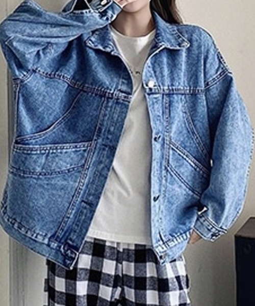 「DIAVEL」 デニムジャケット M ブラック レディース_画像8