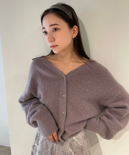 SNIDEL（スナイデル） ニットカーディガン FREE ブルー レディース