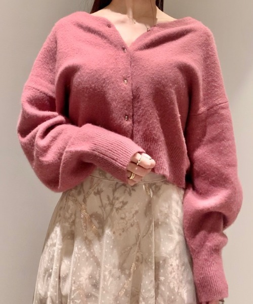 SNIDEL（スナイデル） ニットカーディガン FREE ブルー レディース