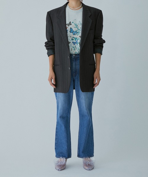 「M TO R」 「Cordova」半袖Tシャツ FREE ベージュ レディース_画像6
