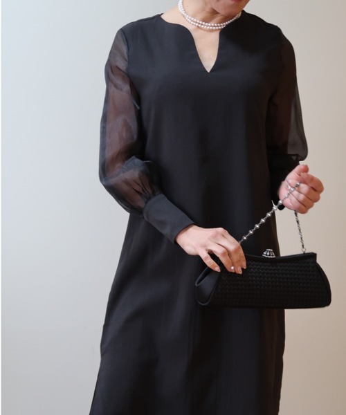 「a lot of love」 長袖ワンピース FREE ベージュ レディース_画像3