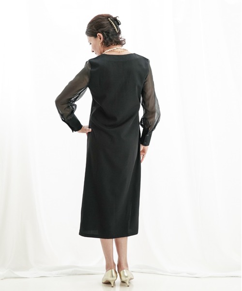 「a lot of love」 長袖ワンピース FREE ベージュ レディース_画像8