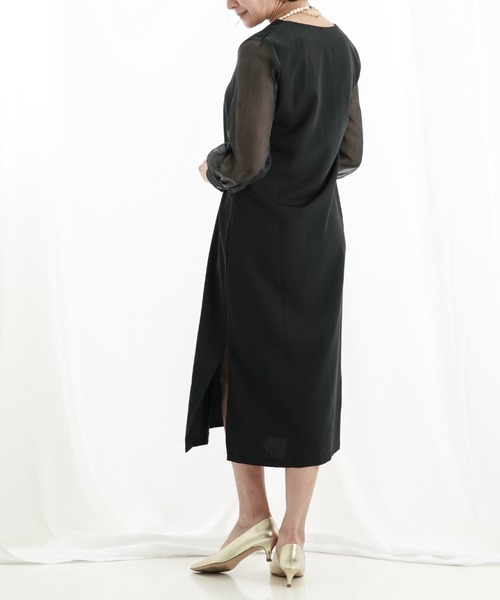 「a lot of love」 長袖ワンピース FREE ベージュ レディース_画像9