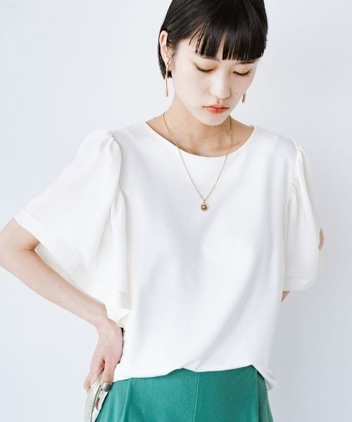 「ANNA LUNA」 半袖カットソー LARGE ブラック レディース_画像5