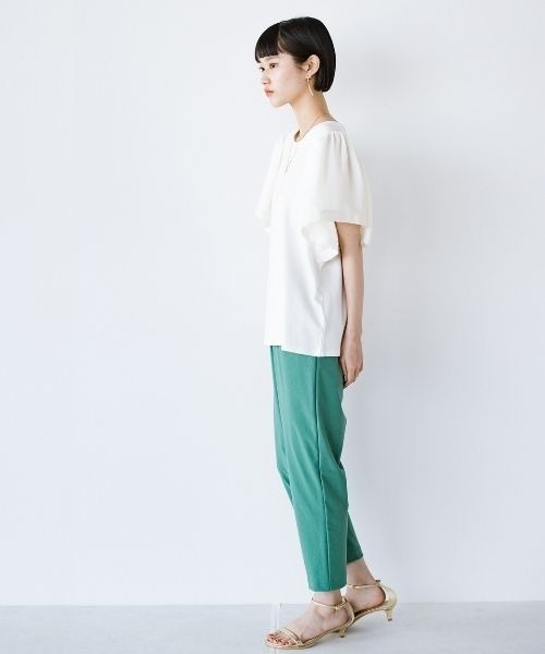 「ANNA LUNA」 半袖カットソー LARGE ブラック レディース_画像7