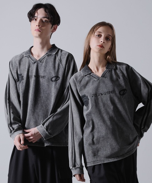 「CLEL」 スウェットカットソー M グレー メンズ_画像2