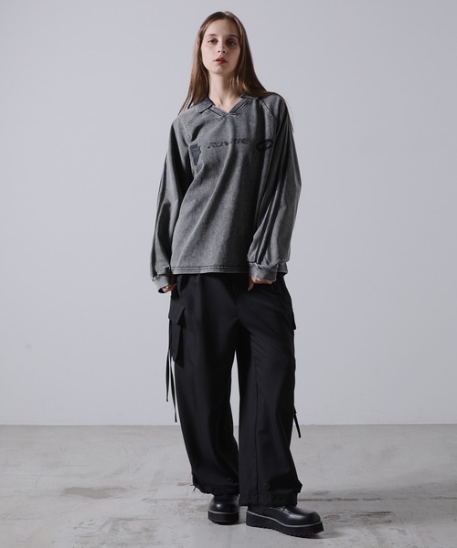 「CLEL」 スウェットカットソー M グレー メンズ_画像8