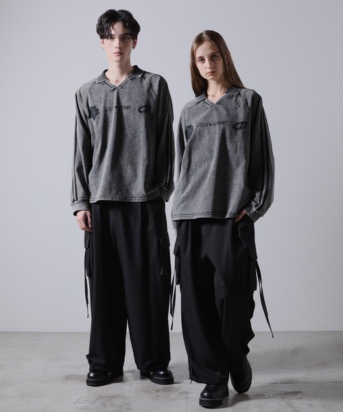 「CLEL」 スウェットカットソー M グレー メンズ_画像9