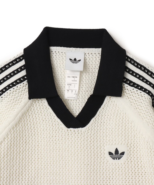 adidas（アディダス） ニット セーター adidas KNITTED CROCHET POLO