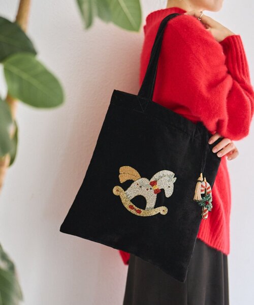 BEARDSLEY（ビアズリー） トートバッグ 「CITRUS」木馬刺繍トート
