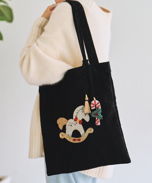 BEARDSLEY（ビアズリー） トートバッグ 「CITRUS」木馬刺繍トート