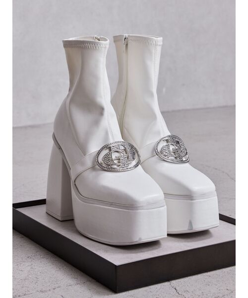 GYDA（ジェイダ） ブーツ GD bijou 2WAYチャンキーショートブーツ