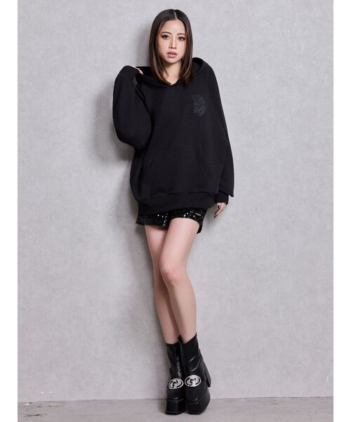 GYDA（ジェイダ） ブーツ GD bijou 2WAYチャンキーショートブーツ