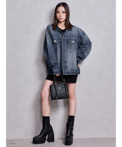 GYDA（ジェイダ） ブーツ GD bijou 2WAYチャンキーショートブーツ
