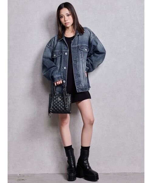 GYDA（ジェイダ） ブーツ GD bijou 2WAYチャンキーショートブーツ