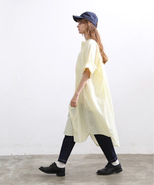 「Kelen」 半袖ワンピース M イエロー レディース_画像3