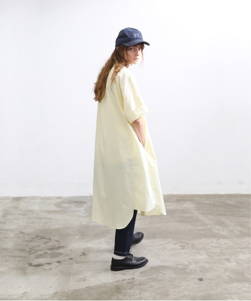 「Kelen」 半袖ワンピース M イエロー レディース_画像9