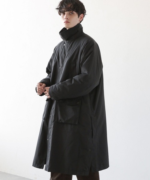 RAGEBLUE（レイジブルー） ステンカラーコート MEDIUM ダークブラック