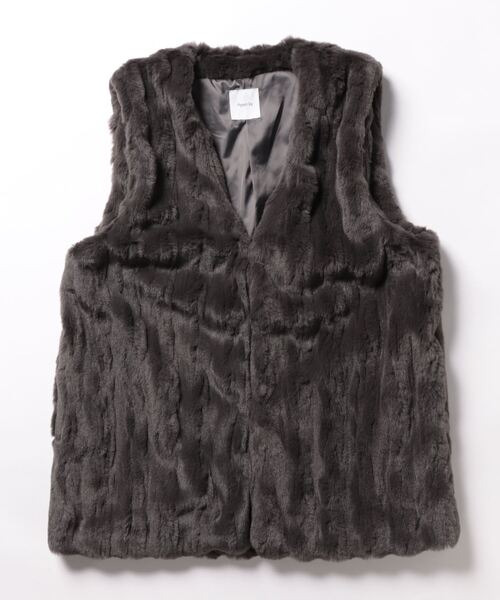 「A part by」 ベスト FREE グレー系その他4 レディース_画像2