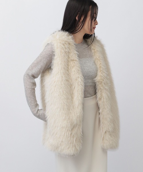 「A part by」 ベスト FREE グレー系その他4 レディース_画像3