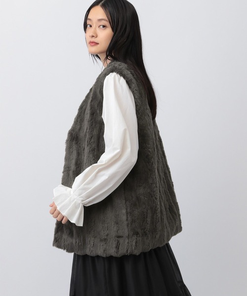 「A part by」 ベスト FREE グレー系その他4 レディース_画像6