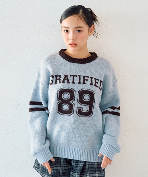 ニット セーター モヘアタッチジャガードプルオーバー キッズ 子供服 女の子 | LOVETOXIC | 07