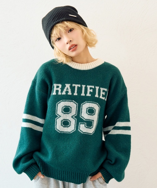 ニット セーター モヘアタッチジャガードプルオーバー キッズ 子供服 女の子 | LOVETOXIC | 05