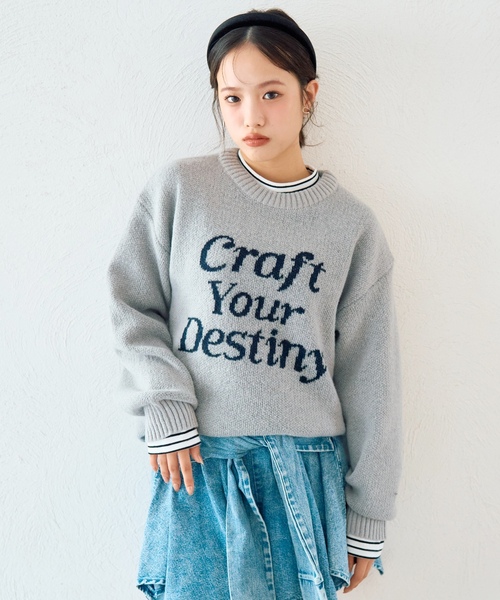 ニット セーター モヘアタッチジャガードプルオーバー キッズ 子供服 女の子 | LOVETOXIC | 04