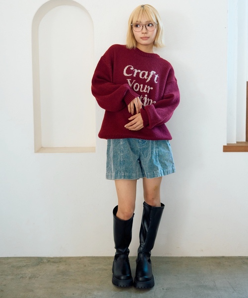 ニット セーター モヘアタッチジャガードプルオーバー キッズ 子供服 女の子 | LOVETOXIC | 09